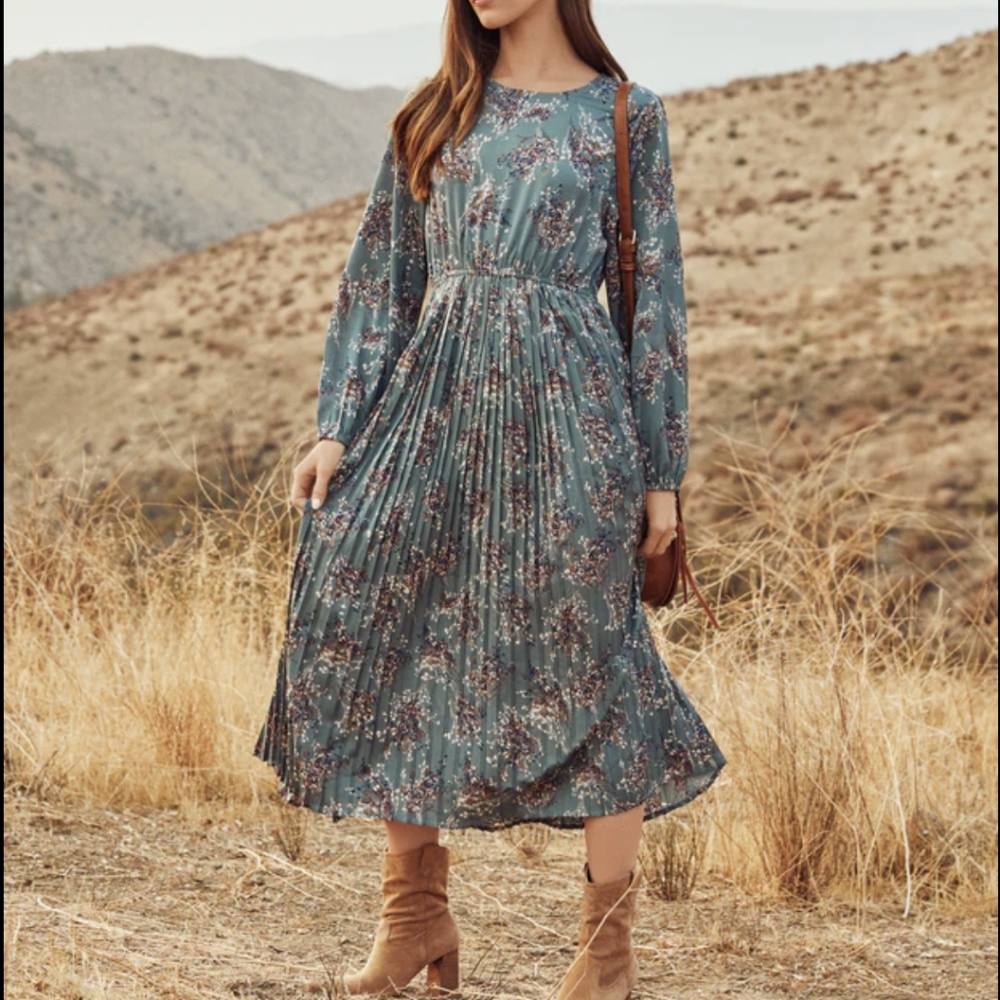 Vici pleated dress